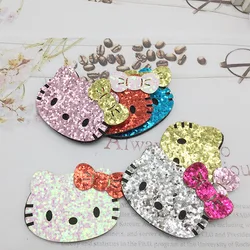 Sanrio Hello Kitty Acessórios de Cabelo para Crianças DIY Acessórios Bonito Groarse Pink Cat Hair Clip Bag Roupas Acessórios de Vestuário