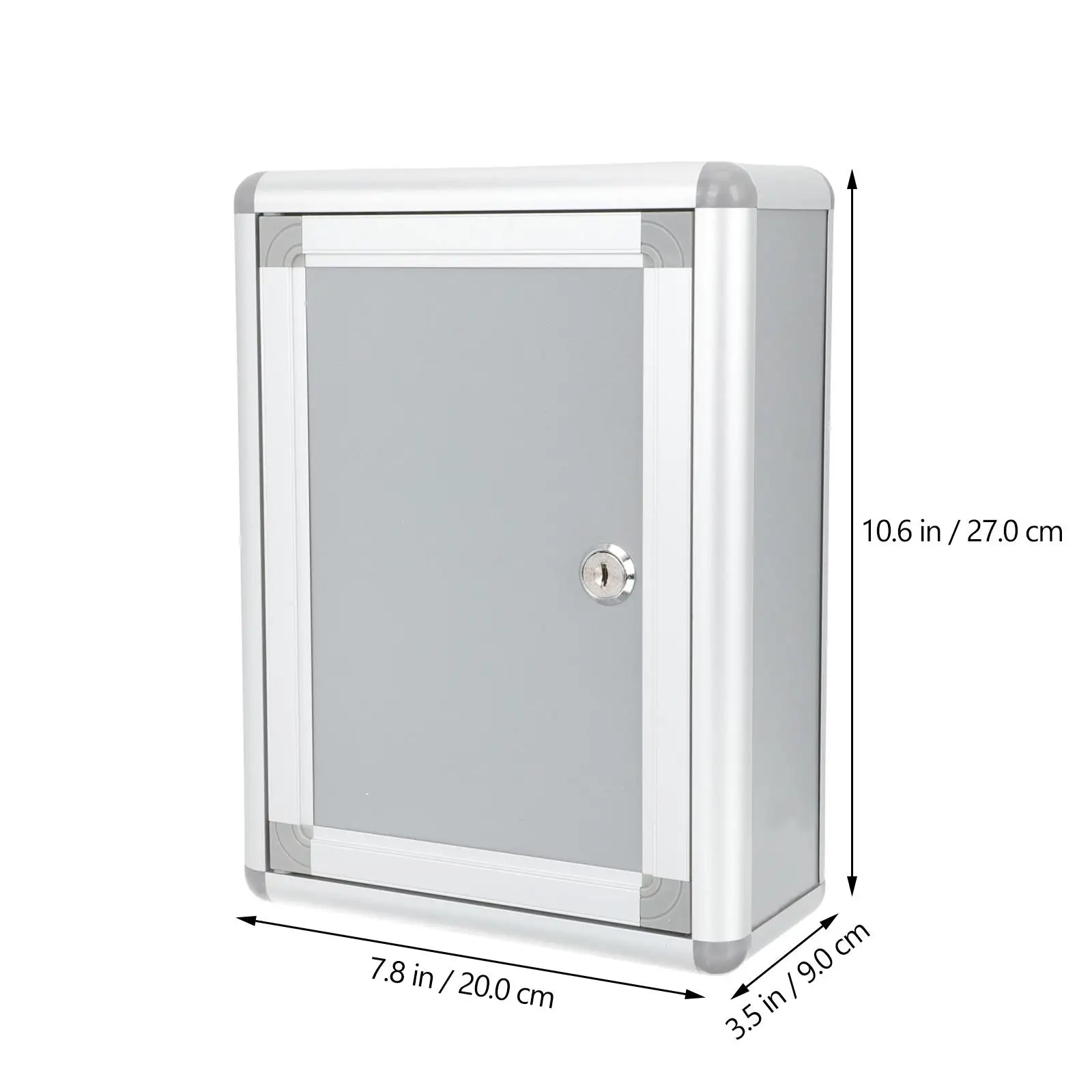 ParedeMountMailboxVintageAluminumAlloyLockingOfficeRetroHomeOutdoorGardenSuggestionPlacePostLetterBox