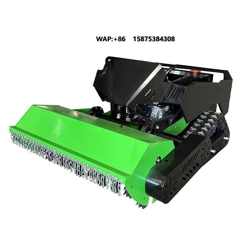 High Efficiency Customized Durable 800mm 1000mm 1200mm Remote Control Flail  Lawn Mower