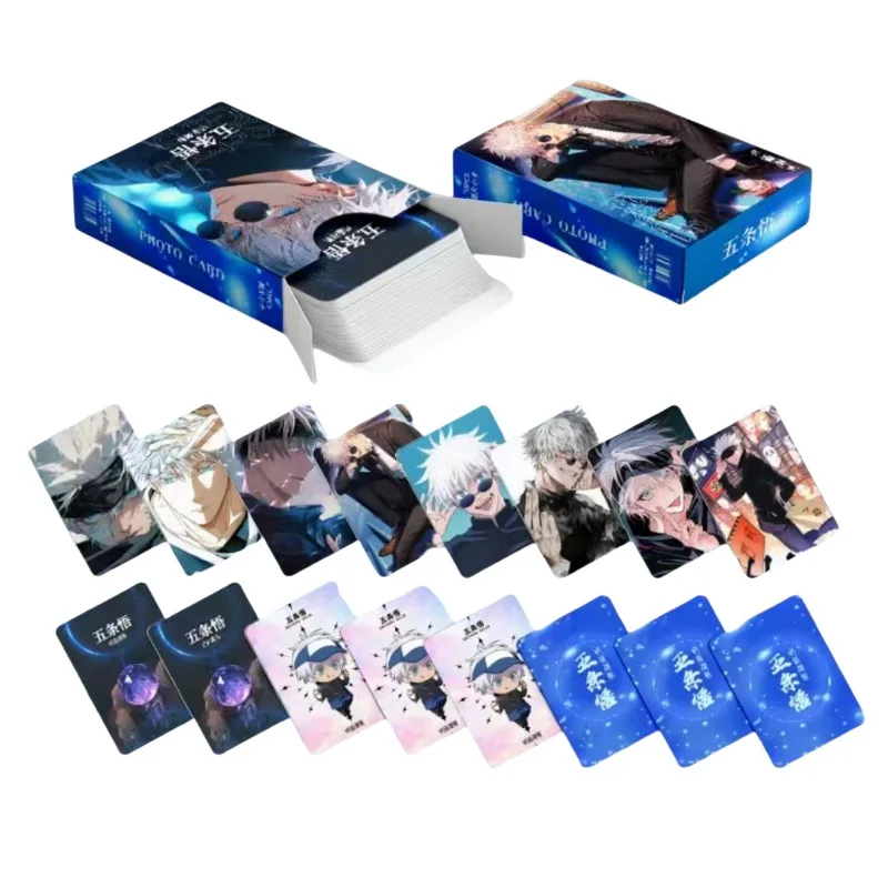 Jujutsu Kaisen Gojo Satoru creative anime peripheral laser photo card character photo collection card hot stamping postcard gift