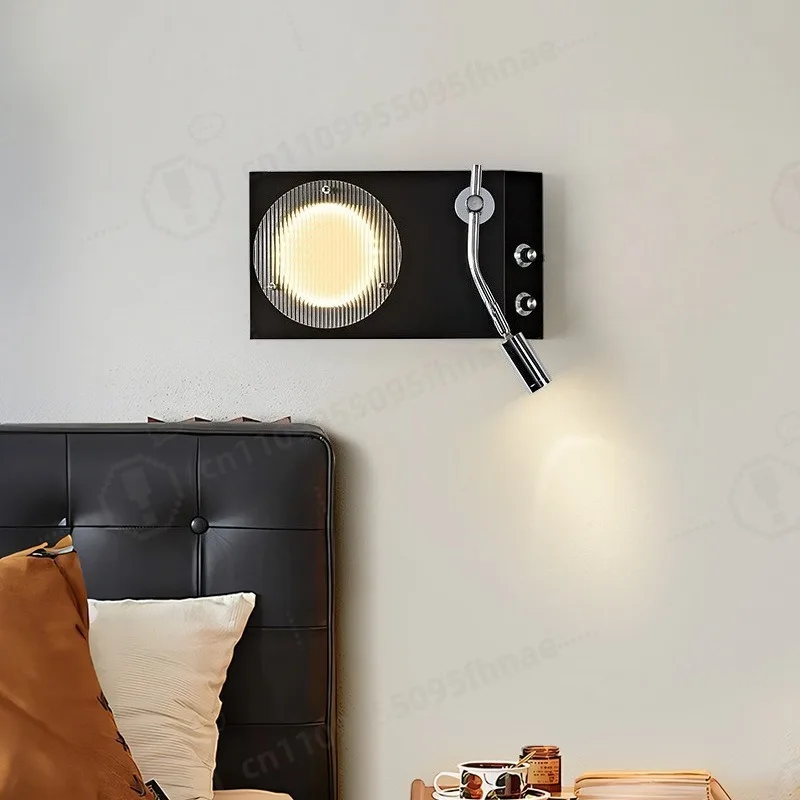 Ice Block Vinyl Record Wall Sconce Minimalist Luxury Wall Lamp Living Room Sofa Background Bedroom Bedside Decor Light