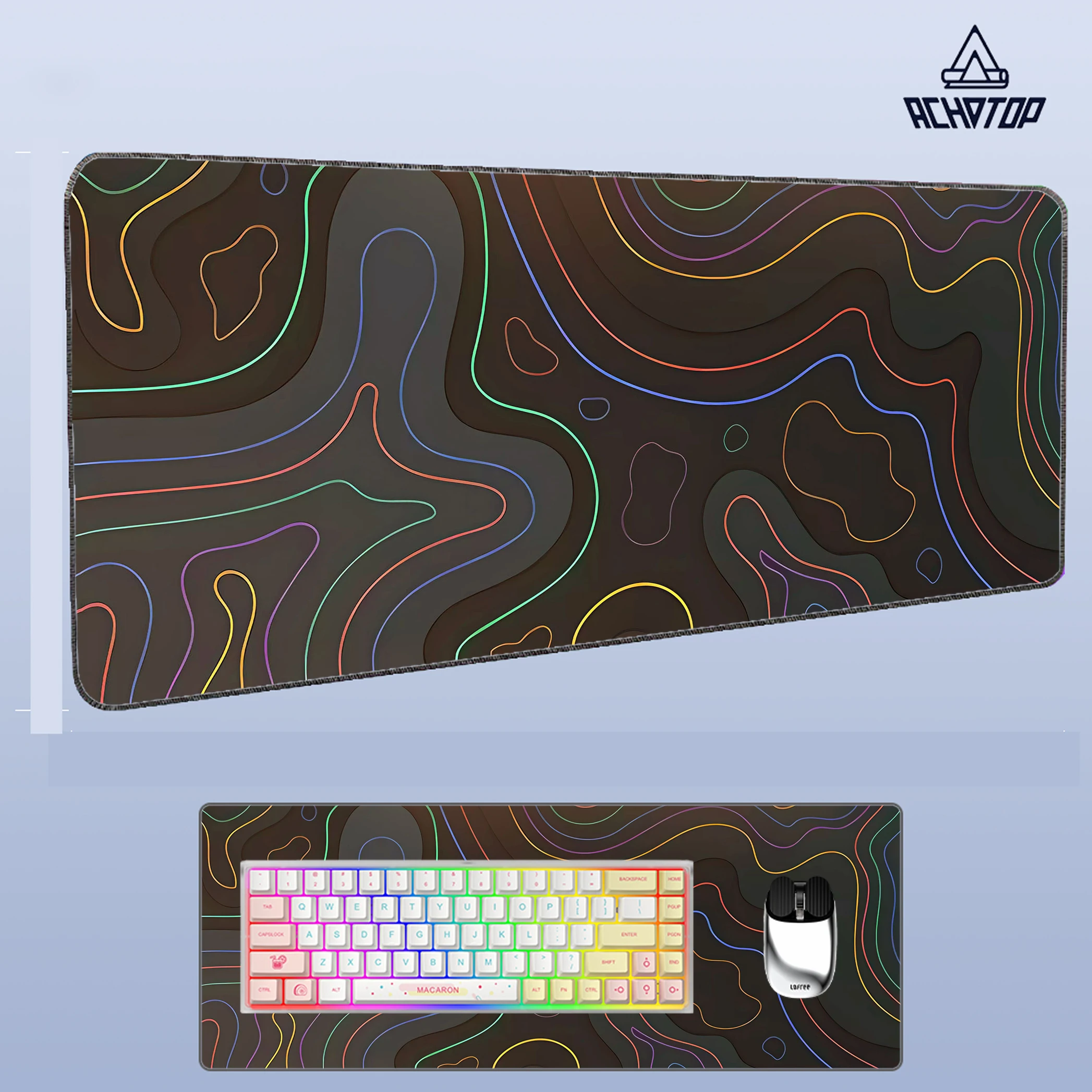 

Коврик для мыши Computer Art, черно-белый, линейный, XXL, игровой коврик, нескользящий, из натурального каучука, коврик для мыши, настольный коврик для мыши