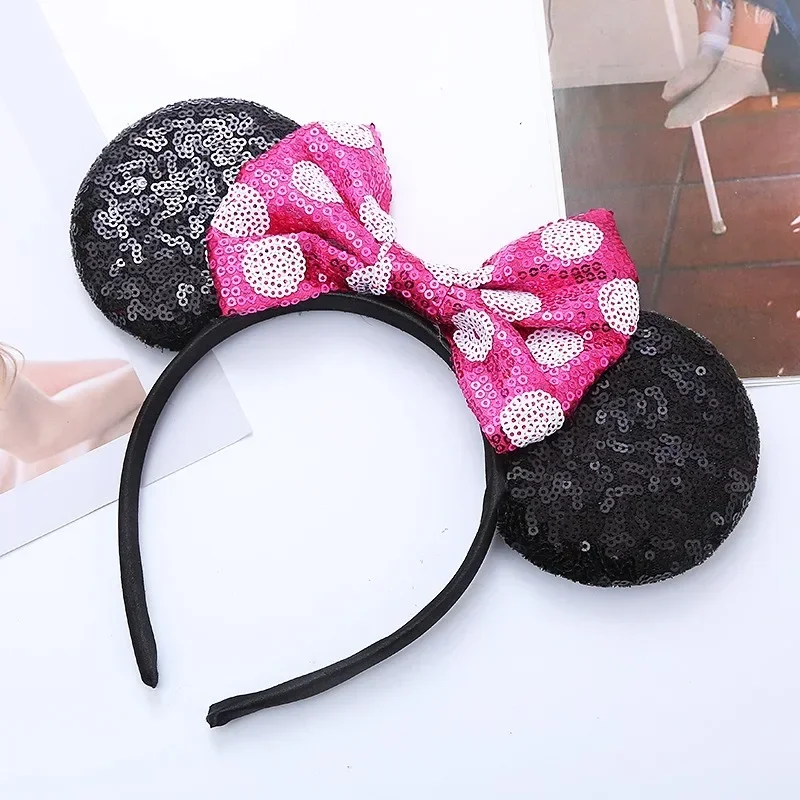 ميني ميكي ماوس إكسسوارات الشعر النساء الفتيات لطيف Headbands فتاة الرسوم المتحركة المشتقات ديكور تأثيري الدعائم غطاء الرأس الهدايا