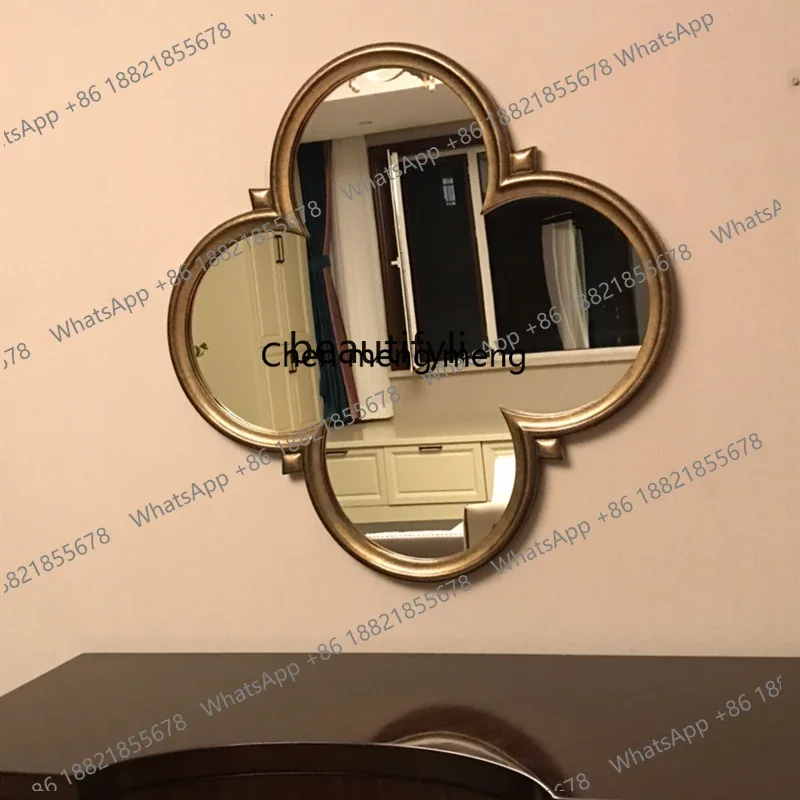 H134 European dressing mystery mirror wall-mounted decorative mirror wall-mounted retro makeup mirror
