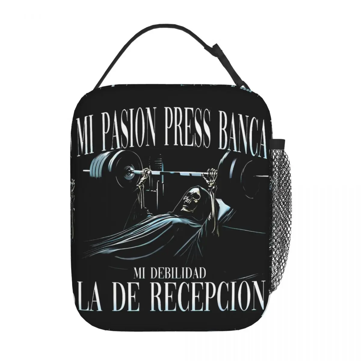 Con Frases Sarcasticas Funny Saying Insulated Lunch Bag For Work Calacas Chidas Gym Food Box Portable Cooler Thermal Lunch Boxes