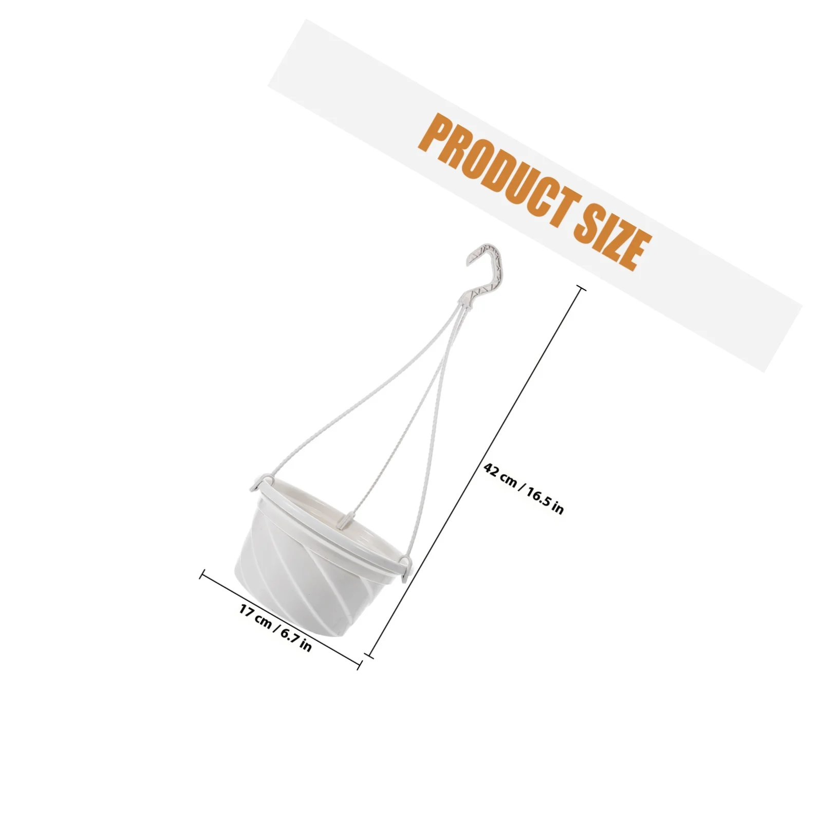 3Pcs Hanging Planter Plastic Flower Pot Chlorophytum Balcony Garden Hanging Basket Flower Pot Flowerpot Ornament