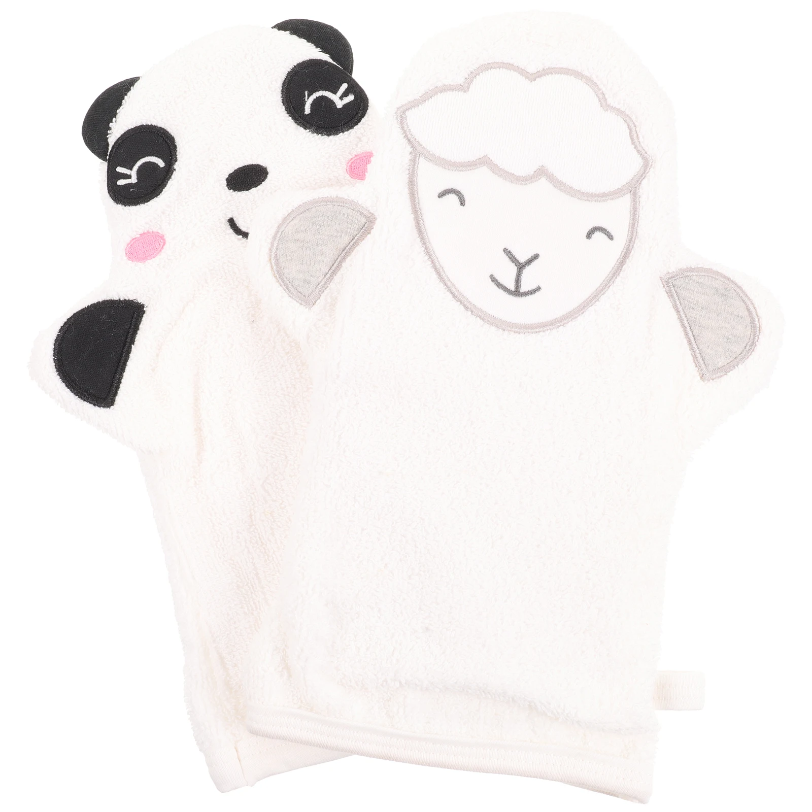 

2pcs Cartoon Bath Gloves Baby Cleaning Cotton Exfoliating Shower Mitts Infant Child Body Wash Tool Safe Comfortable Lightweight