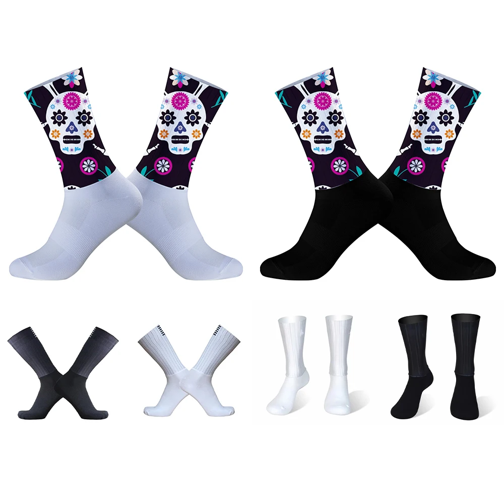 Chaussettes d'équipe de vélo de cyclisme pour hommes et femmes, respirantes, non ald, Pro, sports, Aero, été, nouveau, 2024