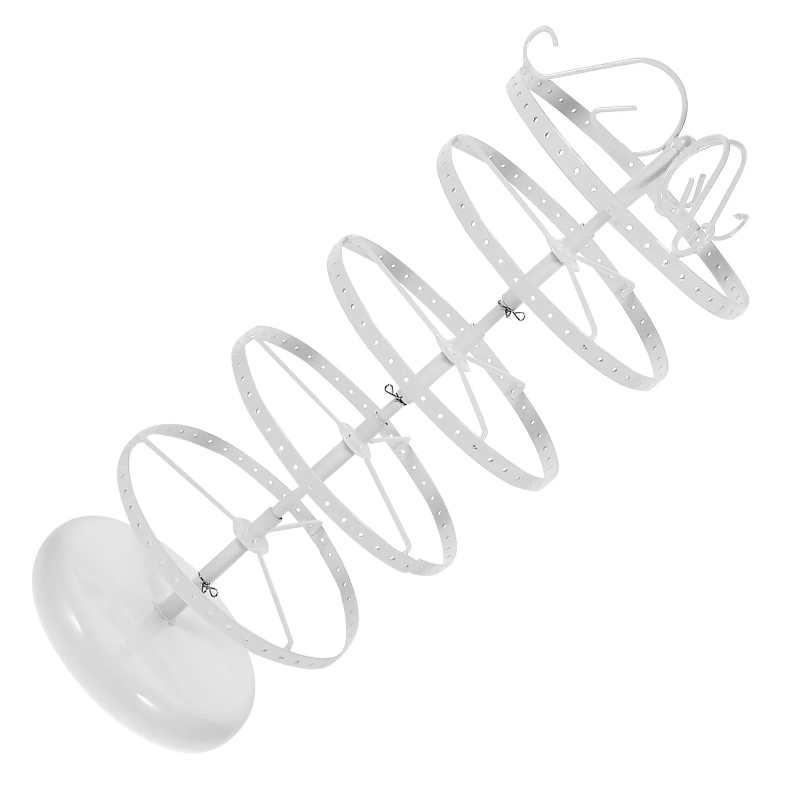 

5-Layer Delicate Jewelry Organizer Stand for Earrings Necklaces Tassel Earrings Anti-Tangle Compact Lightweight Tabletop Display