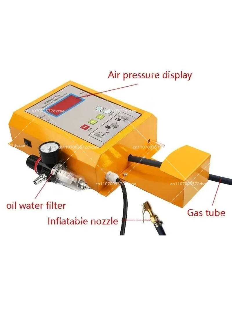 Wall-Mounted Fully Automatic Car Tire Air Pump with Digital Display Shop Air Filling Machine for Vehicle Tires