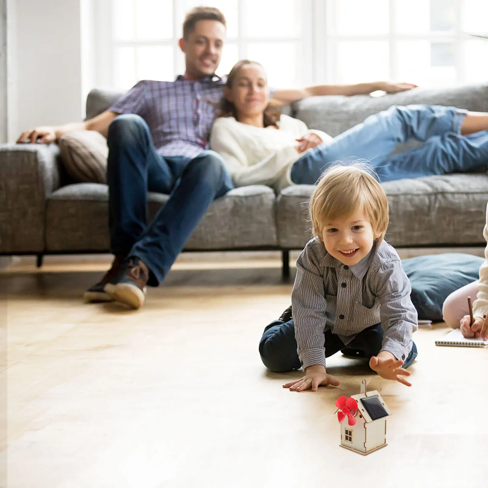 1 set zonne-energie kinderen diy wetenschapsexperimentkit geen batterijen vereist verjaardagscadeau zonne-kleine huiskits
