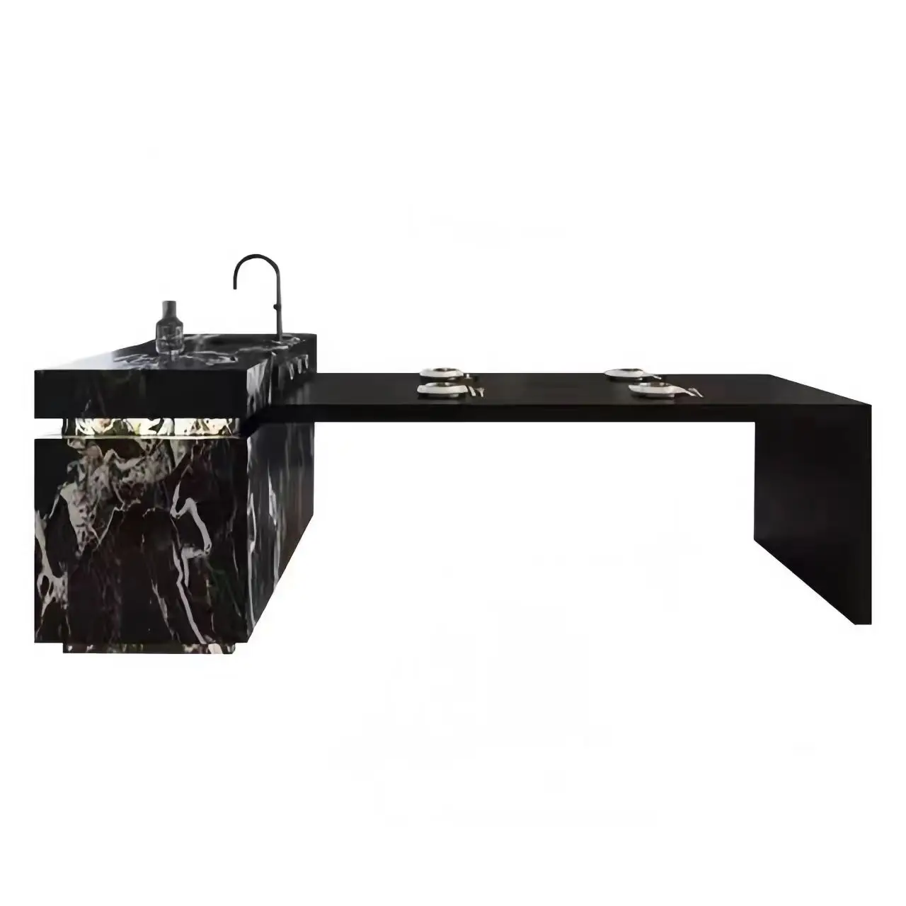 

* Modern style kitchen island high gloss finish best selling home kitchen bar cabinet storage