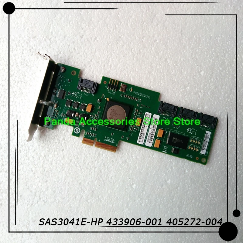 SAS3041E-HP 433906-001 405272-004 Original para LSI, tarjeta SAS de 4 puertos, B3, chip, tarjeta RAID, matriz, antes del envío, prueba perfecta