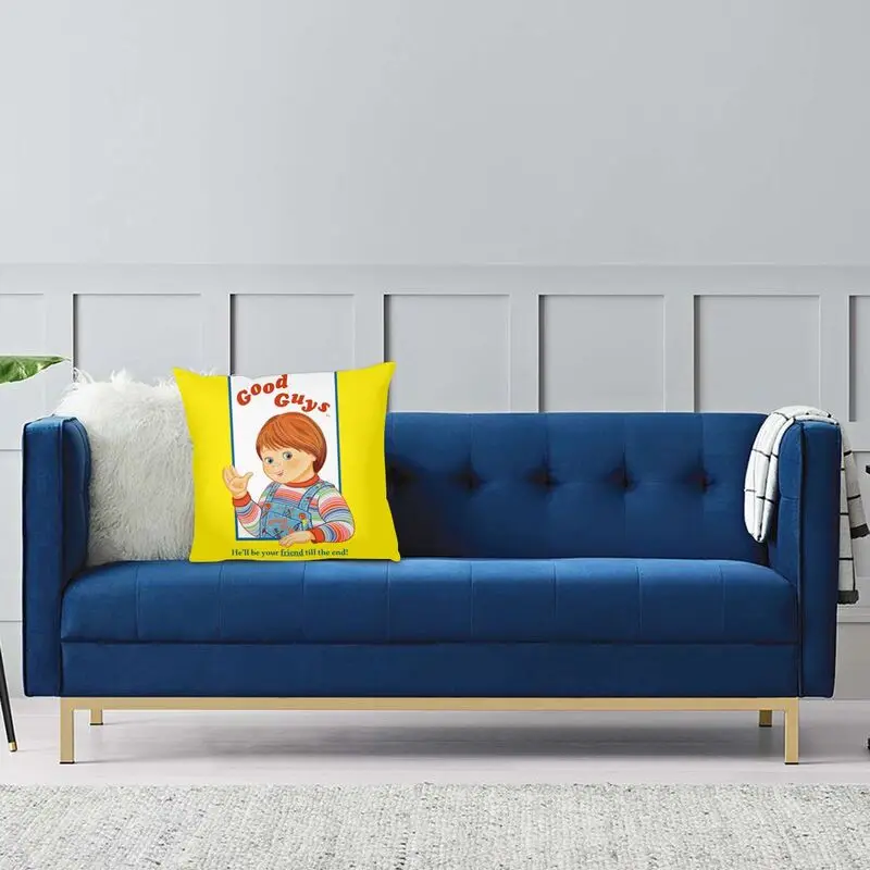 Modern Child's Play Good Guys Chucky Cushion Cover for Sofa Velvet Throw Pillow Case Home Decor Pillowcase view 5