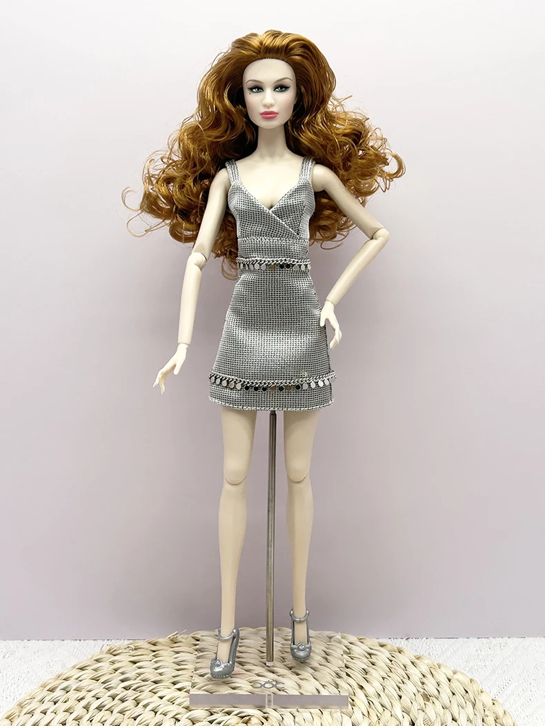 32cm Supermodel Modepuppe mit 12 beweglichen Gelenken, Puppenhaus DIY Ankleidespielzeug, Outfit Party, Niedliche Kreative Sammlergeschenke – Detail 18