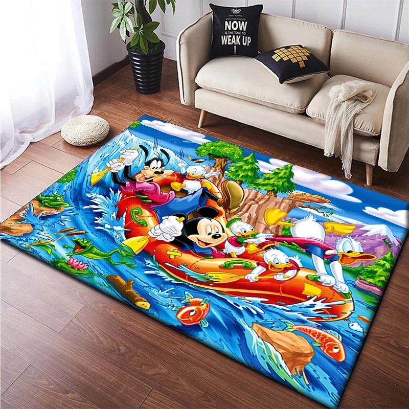 Mickey and his friends Carpet, Living room Bedroom floor mat Kitchen mat Bedroom Mat,bedroom decor birthday gift Yoga mat