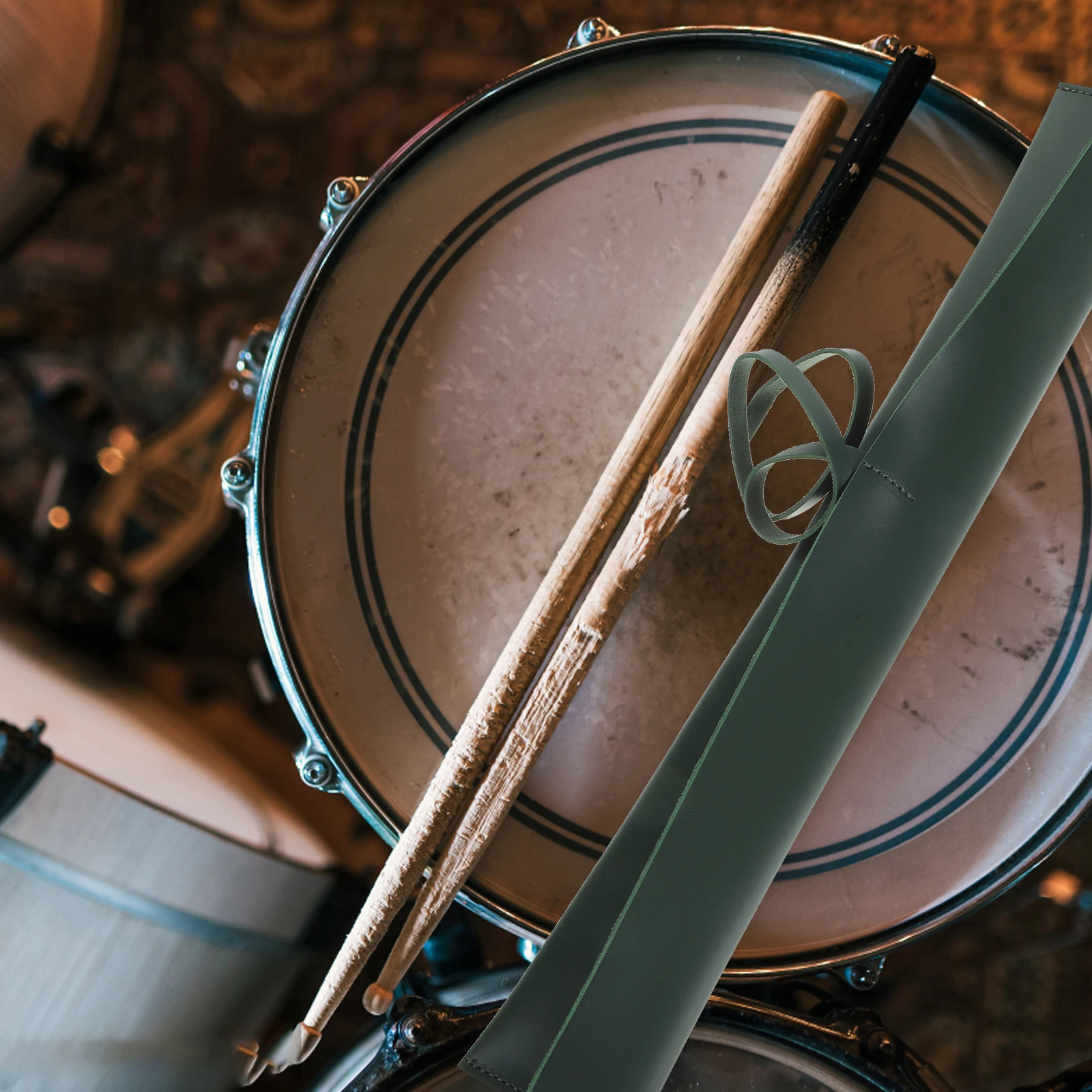 

Container Drum Stick Storage Bag Drumsticks Holder Pu Carrying Mallet for Percussion