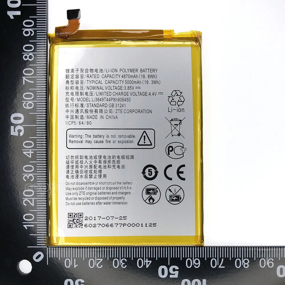 Replacement Battery Li3849T44P8h906450 Battery For ZTE Blade A6 A0620/A6 Lite A0622/Voyage 5/Voyage 5Plus/Nubia N3 NX608J/NX617J