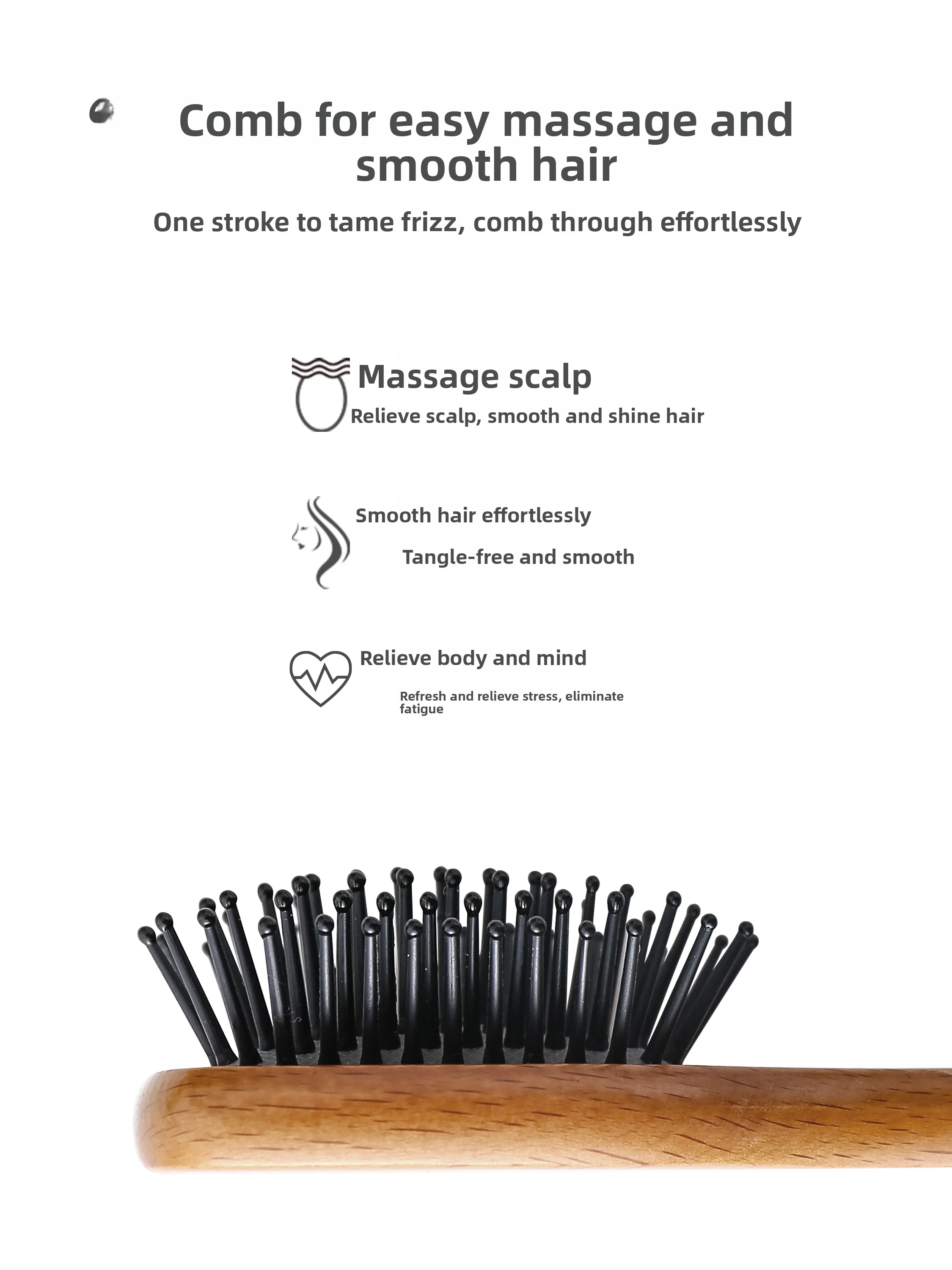 krramel-ポータブルエアクッションコームマッサージコーム女性の誕生日プレゼント子供用コームベビーコーム巻き毛のもつれを解くブラシ