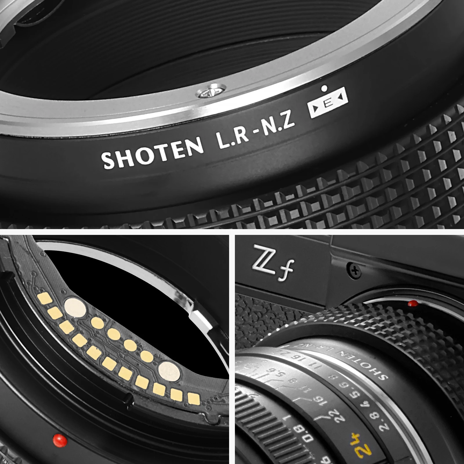 

Электронный адаптер Shoten LR-NZ E для объективов Leica R на камеры Nikon Z (Z8, Z9, Z7II, Z6III, Z5, Z6, Z7) с автофокусом и подтверждением фокусировки