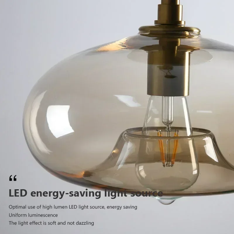 مصباح سقف زجاجي عتيق للمنزل ، تركيبات إضاءة لغرفة النوم ، غرفة المعيشة ، المطعم ، الممر ، ديكور داخلي شمالي