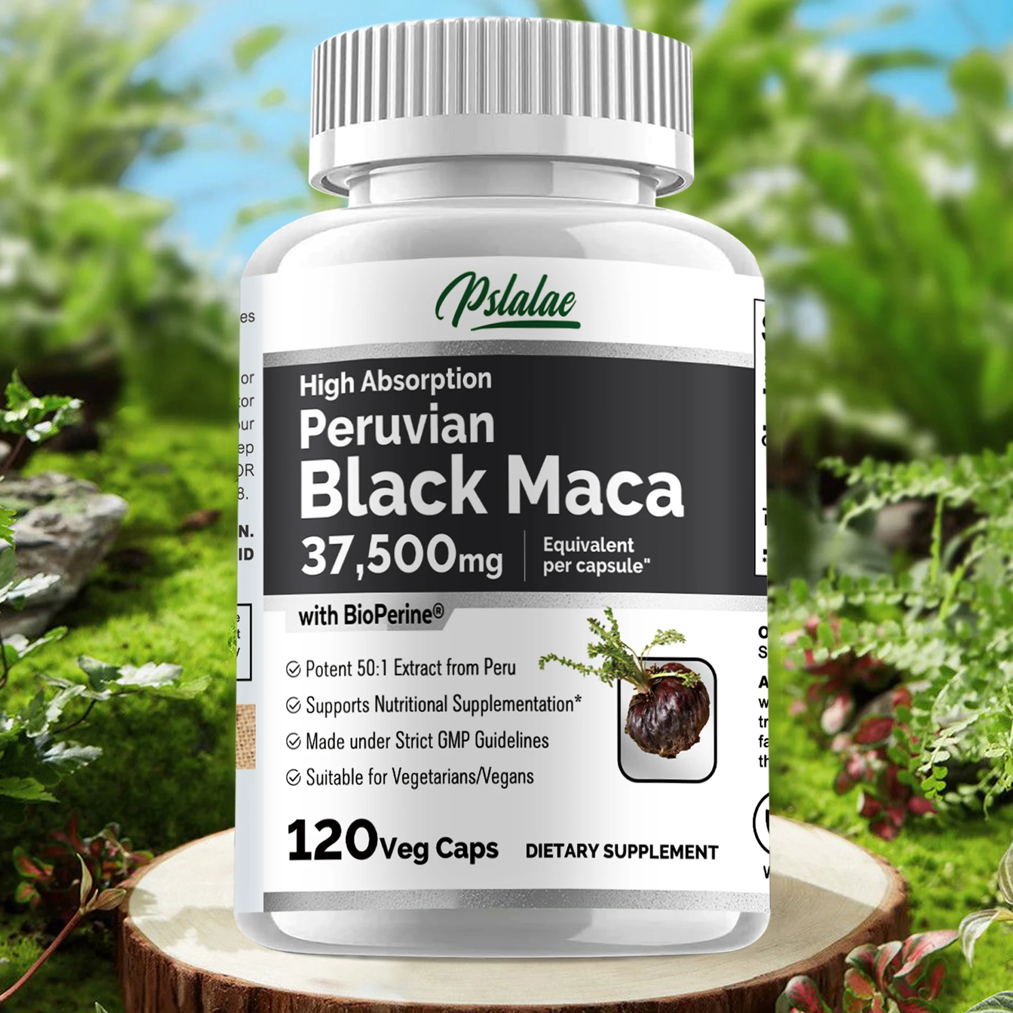 Black Maca 37500mg - Relieve Stress, Improve Performance, Boosts Muscle Mass, Promotes Energy Production, Immune System Health