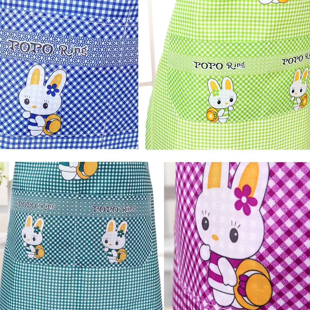 Kitchen Hang Neck Sleeveless With Double Pocket For Adults Lady Women Kitchen Supplies Cooking Apron Household Cleaning Aprons