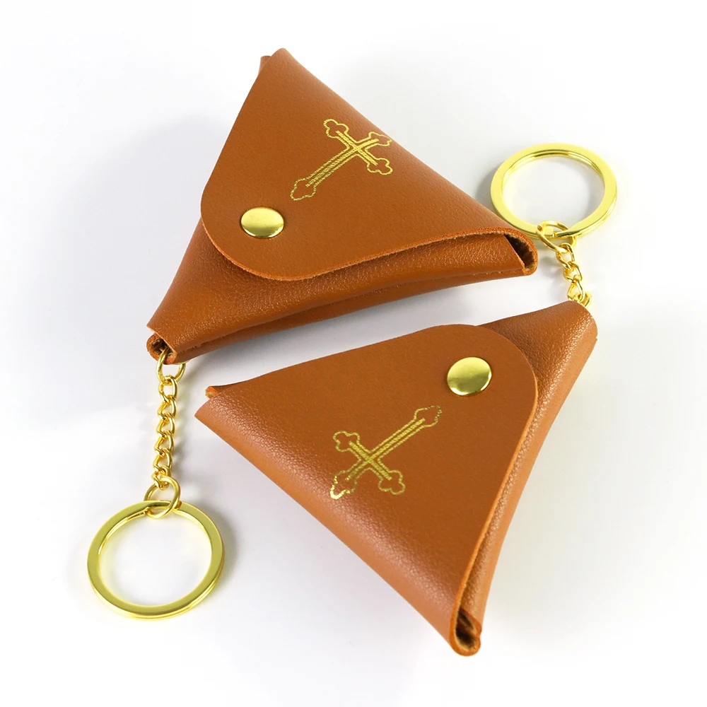 1pc Mini Dice Bag Leather Triangle Dice Bag Coin Pouch, Jewelry, Key, Wallet, Everyday Carry Gifts