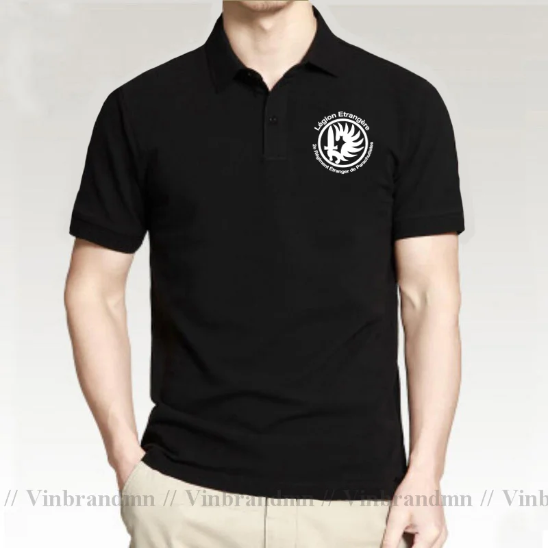 New Man French Foreign Legion Etrangere Special Forces War Army Polo Shirt Men Cotton Short Sleeve Military Polo Shirts for Male