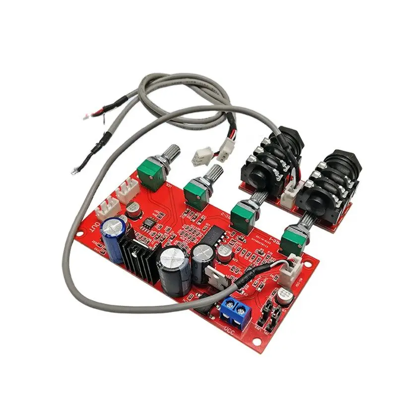 PT2399 Reverb Board Karaoke Board AD828 Front Board M65831 Microphone Potentiometer Fixed Single Power Supply