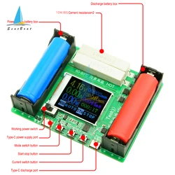 Tester di capacità della batteria LCD di tipo C DC5V MAh MWh per il rilevatore della banca di alimentazione della batteria del modulo di misurazione digitale della batteria al litio 18650