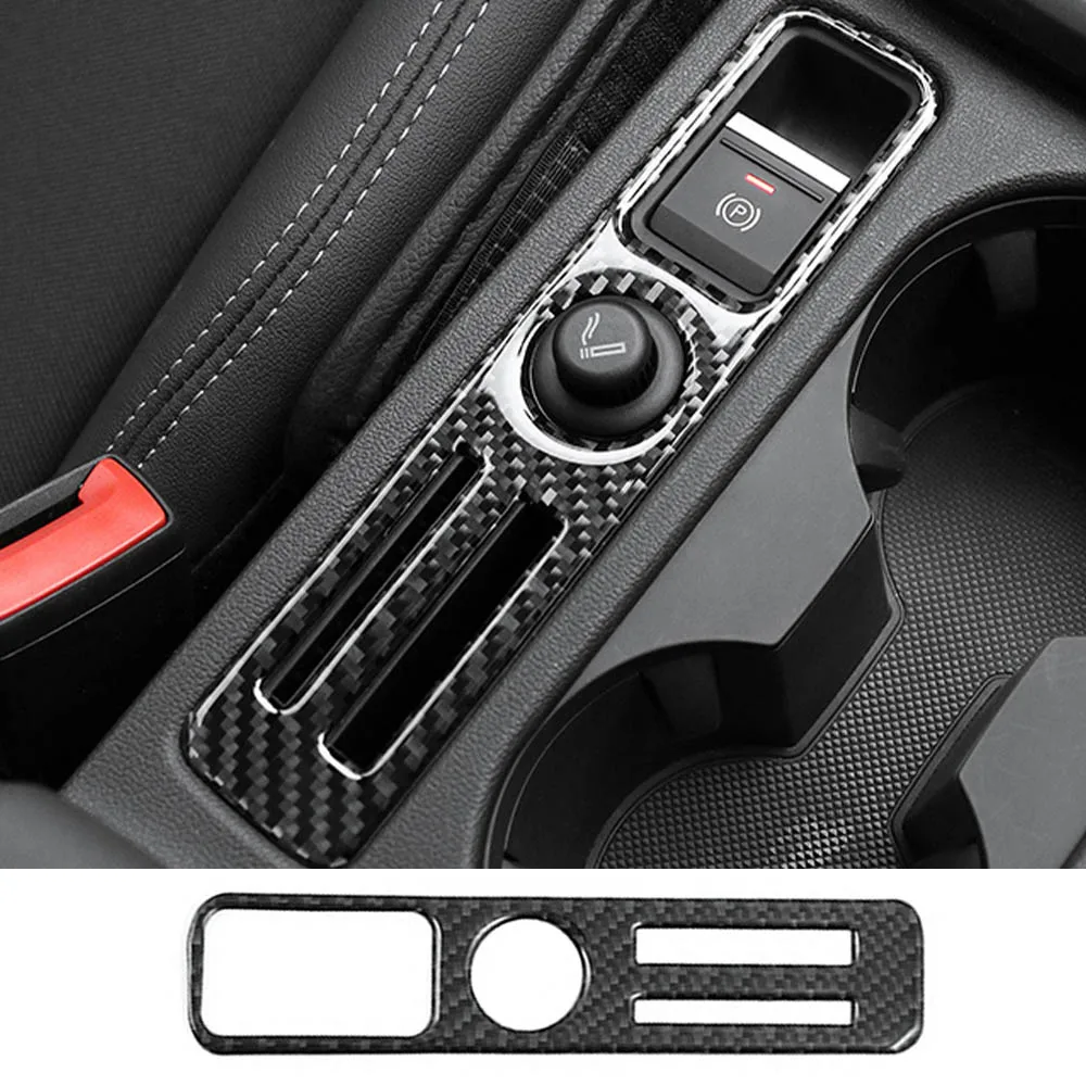 Car Styling For Audi A3L 2021 2022 Auto Central Console Electronic Handbrake Panel Carbon Fiber Sticker Accessories