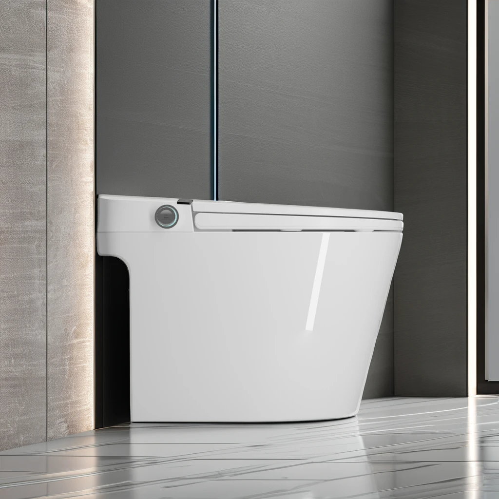 Customizable Smart Toilet With Self-cleaning Elongated Bowl Remote Control Included Floor-mounted Intelligent Smart Toilet