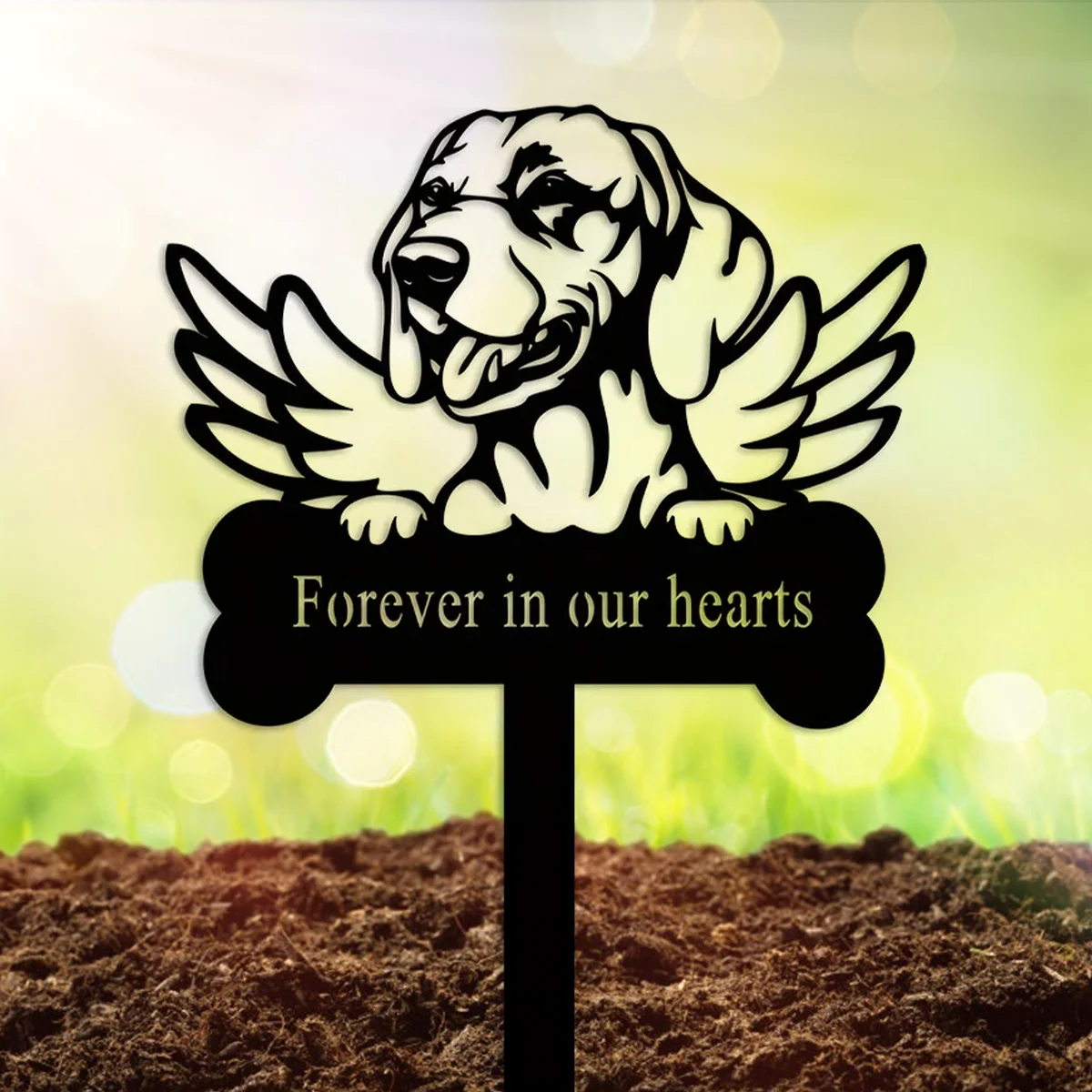 

Metal Vizsla Dog Memorial Stake, Metal Stake, Sympathy Sign, Pet Grave Marker, Remembrance Stake for Patio Decoration