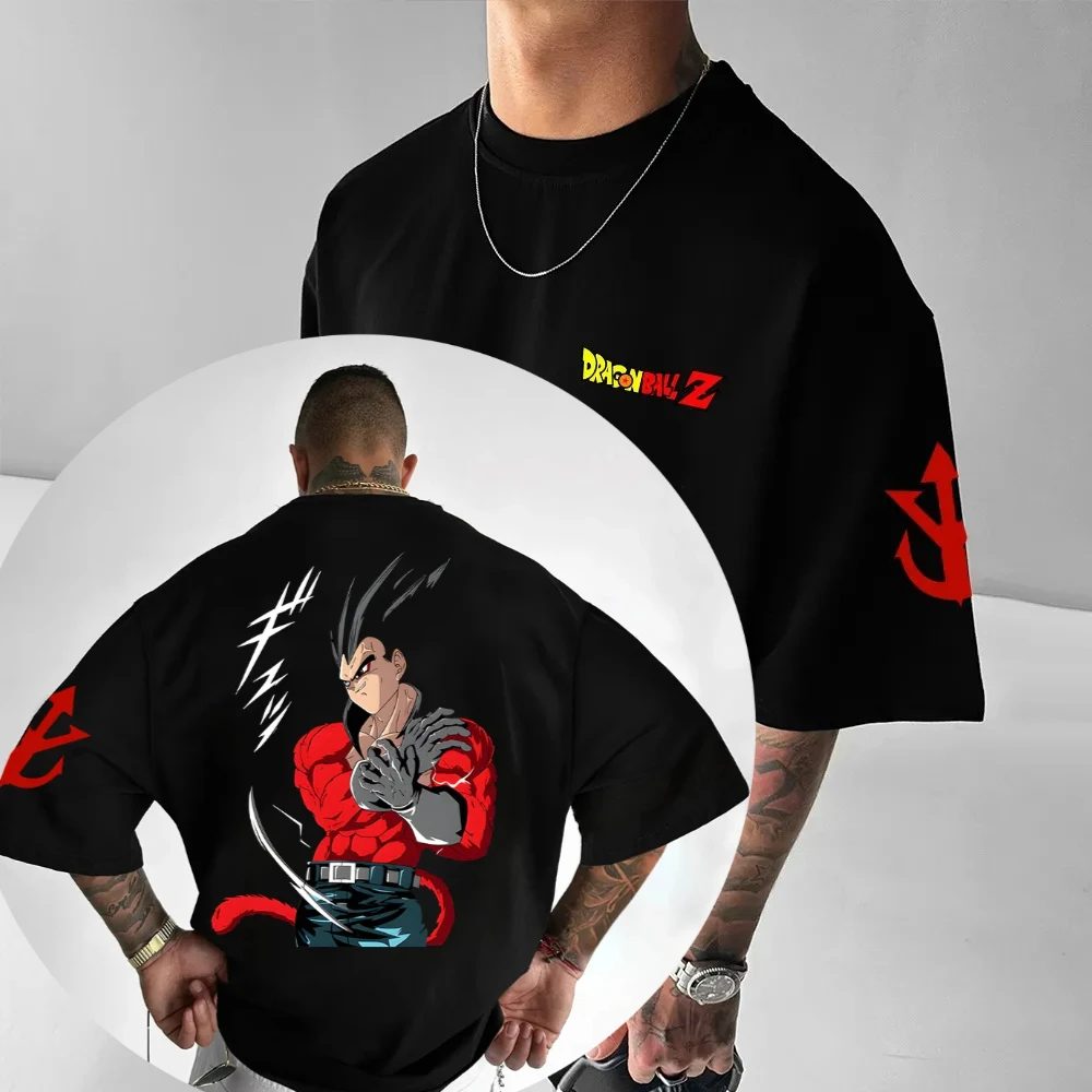 

Dragon Ball Trend с коротким рукавом Летний тренд Комфортная спортивная повседневная одежда с коротким рукавом Популярная одежда для пар Половина рукава с коротким рукавом