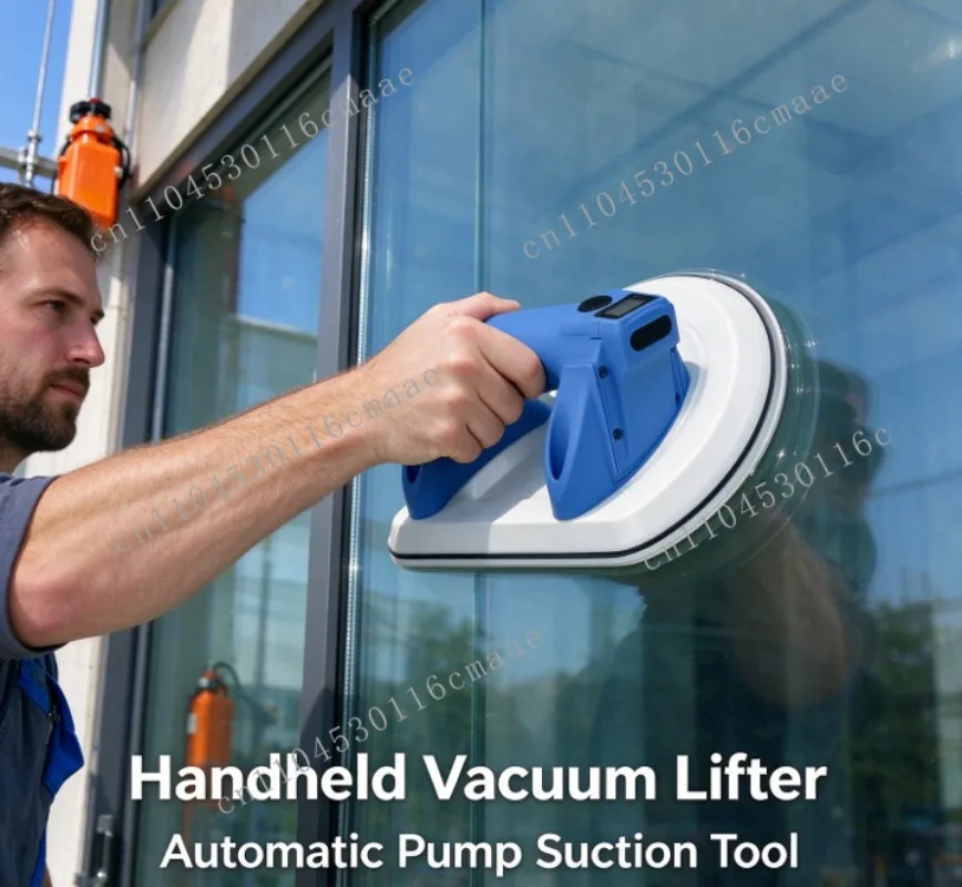 Suction cup glass brick hand-held tool mini 93 * 170mm automatic pump lifting 100KG object electric vacuum suction cup