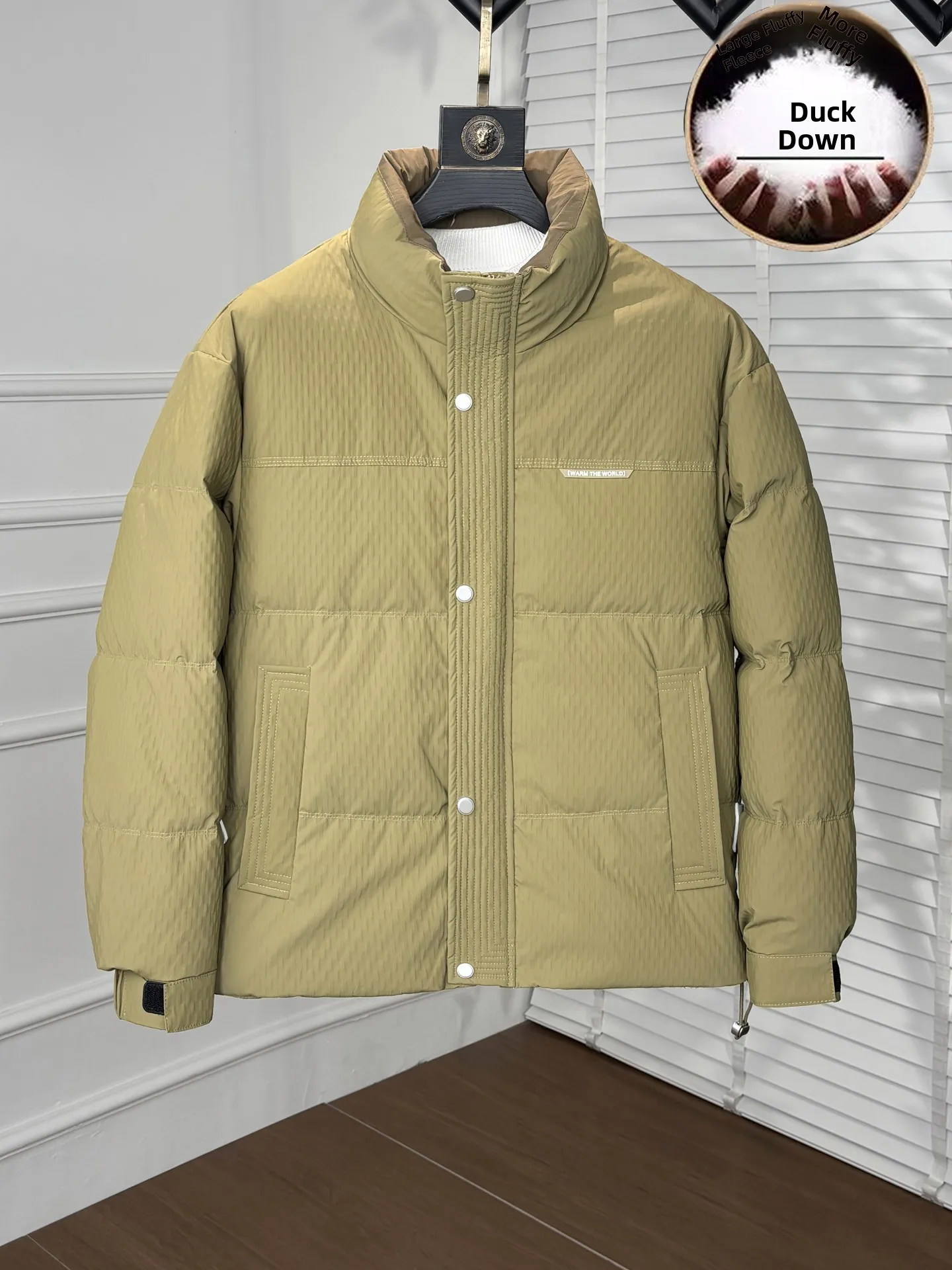 

Men's ort down Jaet 2026 Winter Faionable Du down Slim Fit Stand Collar Warmth Outdoor Ci Casual Travel Commuting