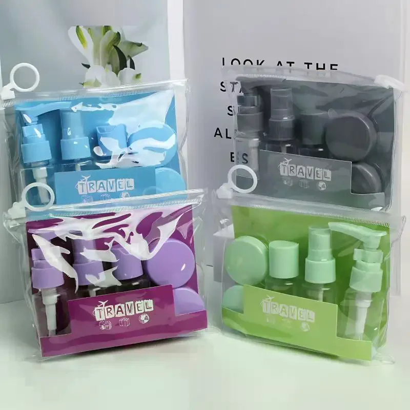 Ensemble de bouteilles de voyage anti-fuite, conteneurs rechargeables pour cosmétiques, Lotion, crème, liquide, stockage d'articles de toilette, 6 pièces