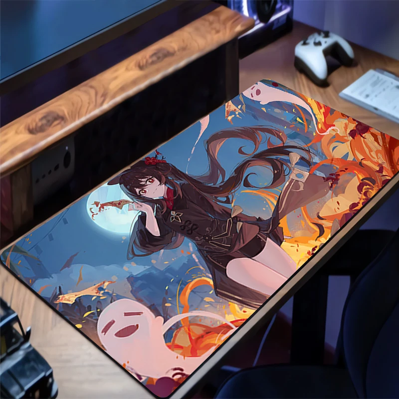 

Mousepad G-genshin Impact Hu Tao Mouse Pad Gaming Accessories PC Gamer Cabinet Carpets Office Computer Desk Mat Keyboard Pads