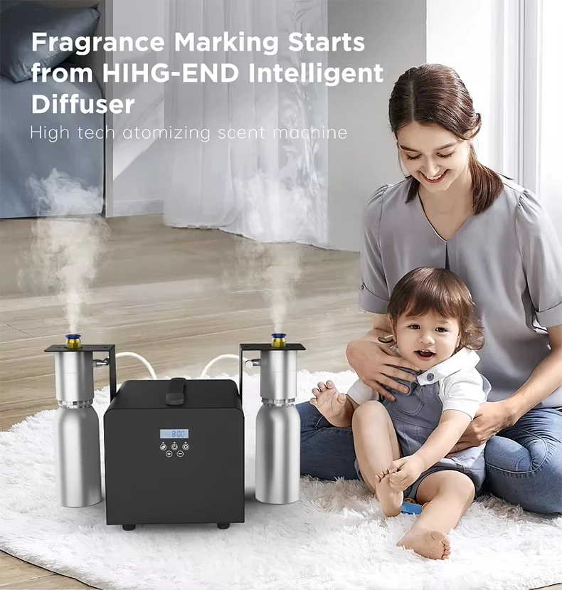 Hotel Large Space HVAC Split Perfume Dispenser Aroma Diffuser Wifi Machine Shopping Malls Oils Atomizer