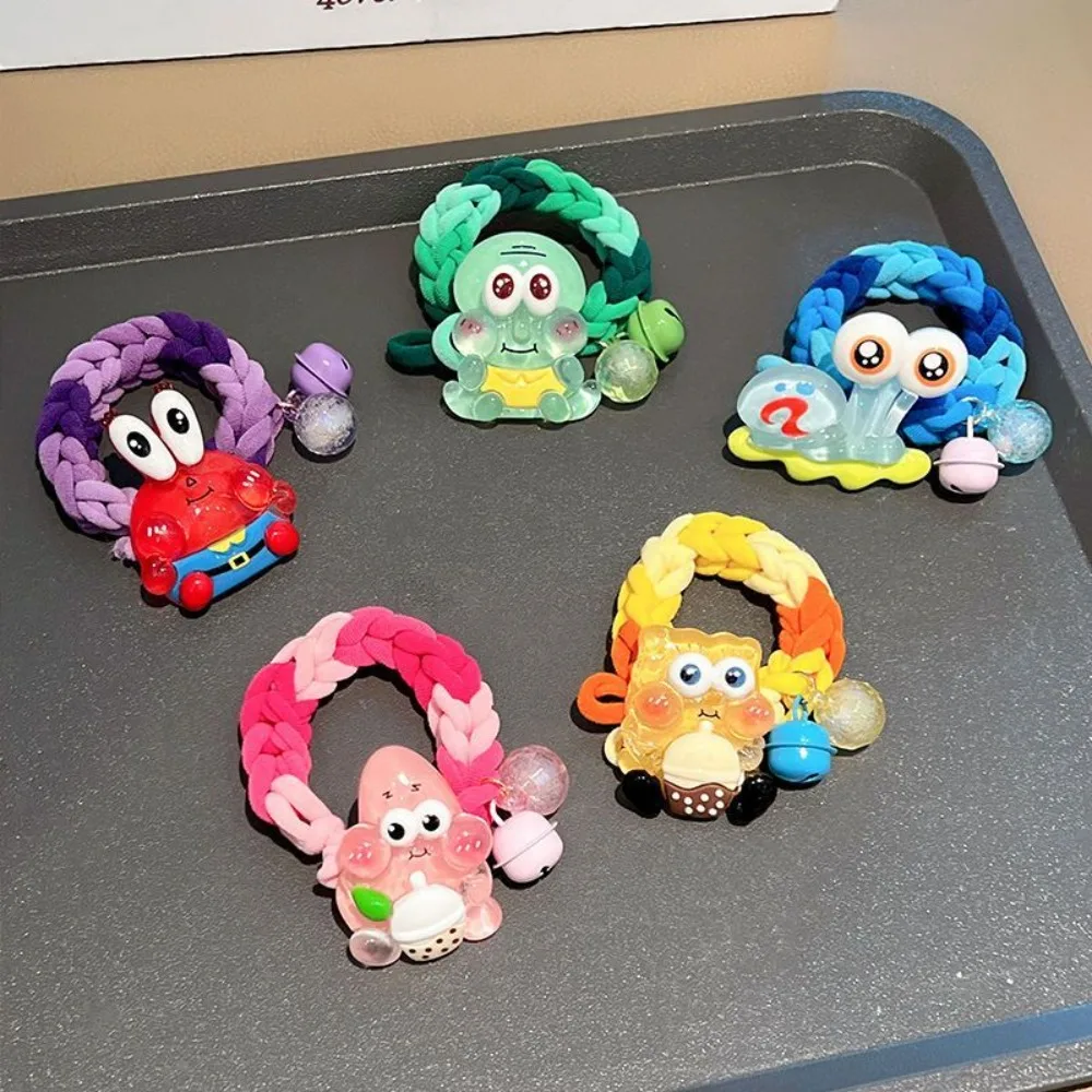 SpongeBob SquarePants Bold High Elasticity Girl Cartoon Meatballs Hair Hoop Headwear Gift