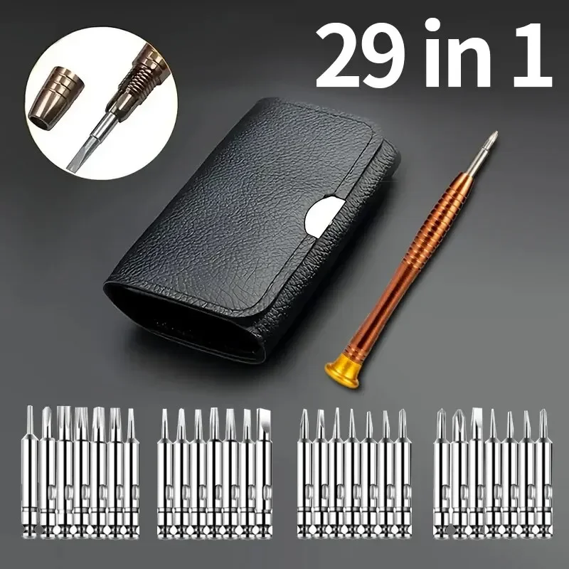 

29 In 1 Mini Precision Screwdriver Tool Kit Portable Screwdriver Bits Tool Set Pocket Tools Professional Electronics Repair Tool