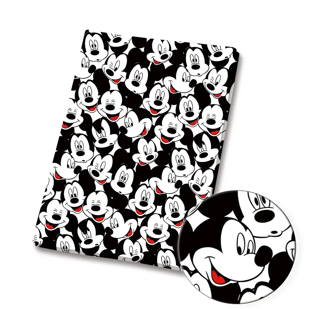 ديزني النسيج 140x50 سنتيمتر الكرتون نسيج القطن خليط الأنسجة طفل المنسوجات المنزلية الخياطة دمية فستان الستار نسيج القطن والبوليستر #2