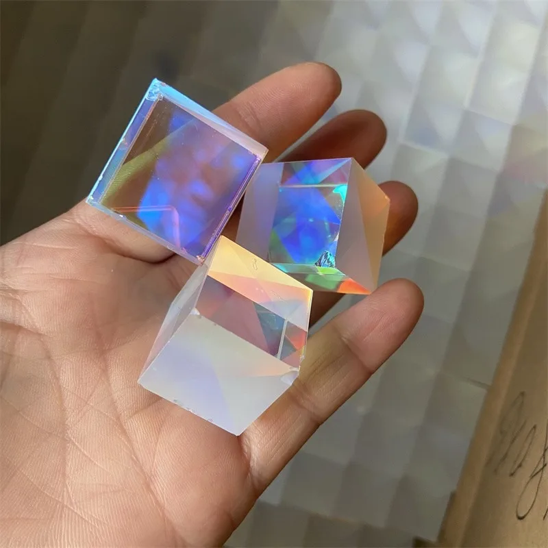 4pcs 22x22x23mm Defective Dichroic X-Cube Prism RGB Combiner Splitter