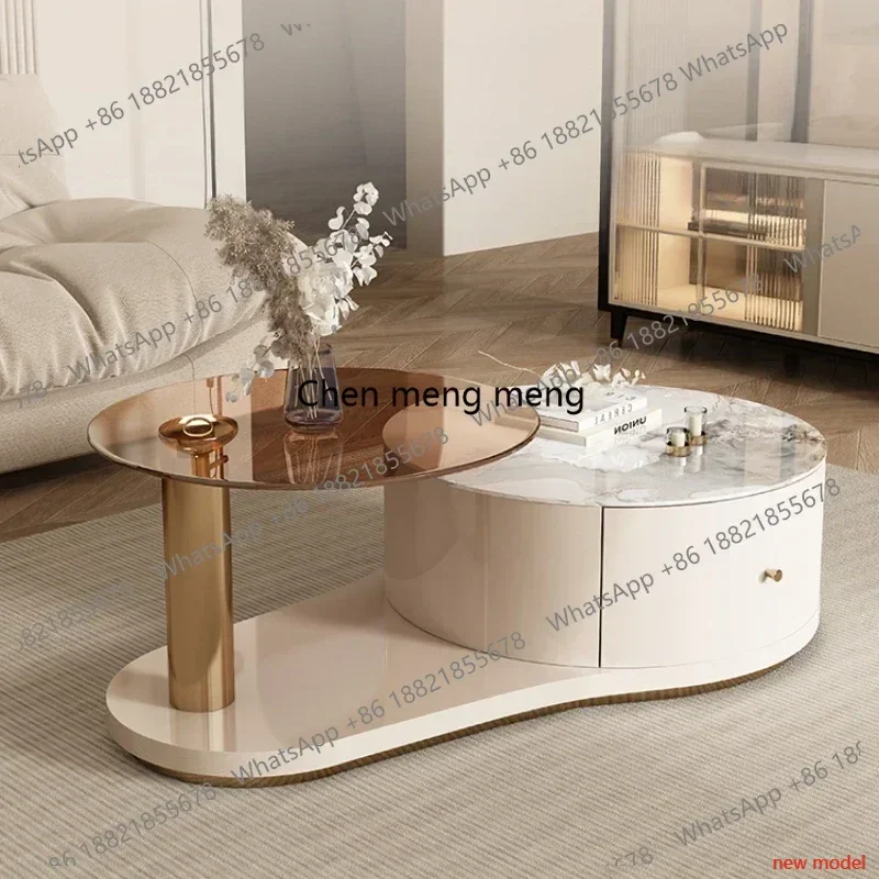 N138Organizer Modern Coffee Table Lift Up High Mobile Living Room Coffee Table Mesa Lateral partamento Couchtisch Home Furniture