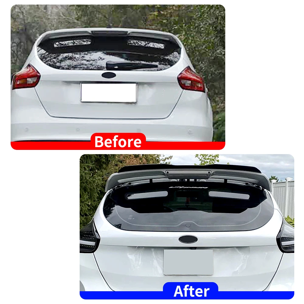 Rear Wiper Cap Delete Cover Kit for Ford Focus RS ST MK2 MK3 MK4 2006-2025 Rear Windshield Wiper Remove Bung Block Off Plug Cap