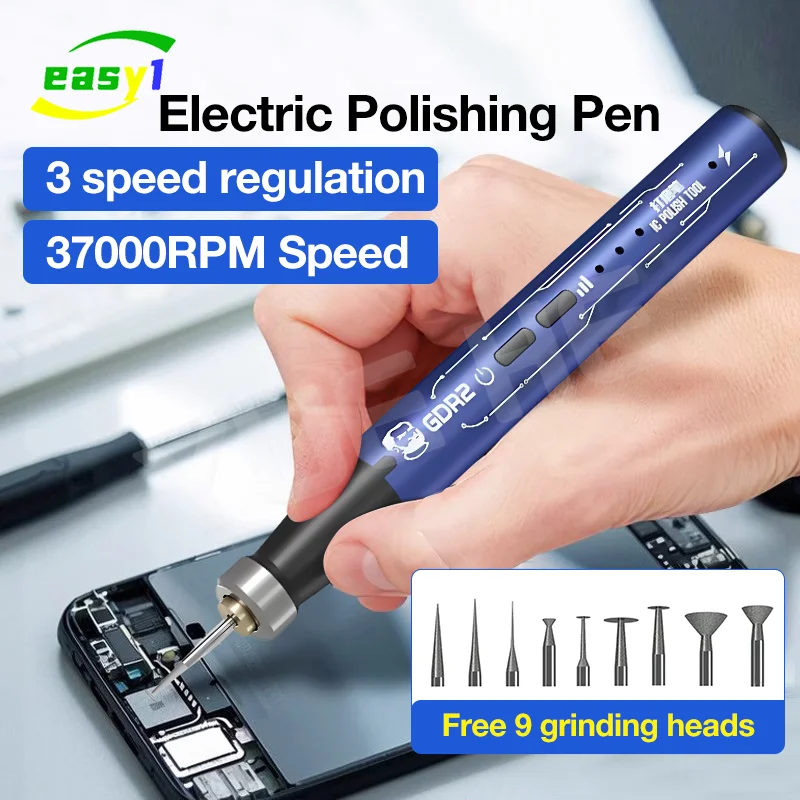 

Механик GDR2 Многофункциональная полировальная ручка для ремонта мобильных телефонов Электрический микросхема Процессор Сверление Резка Гравировка Полировщик Инструмент