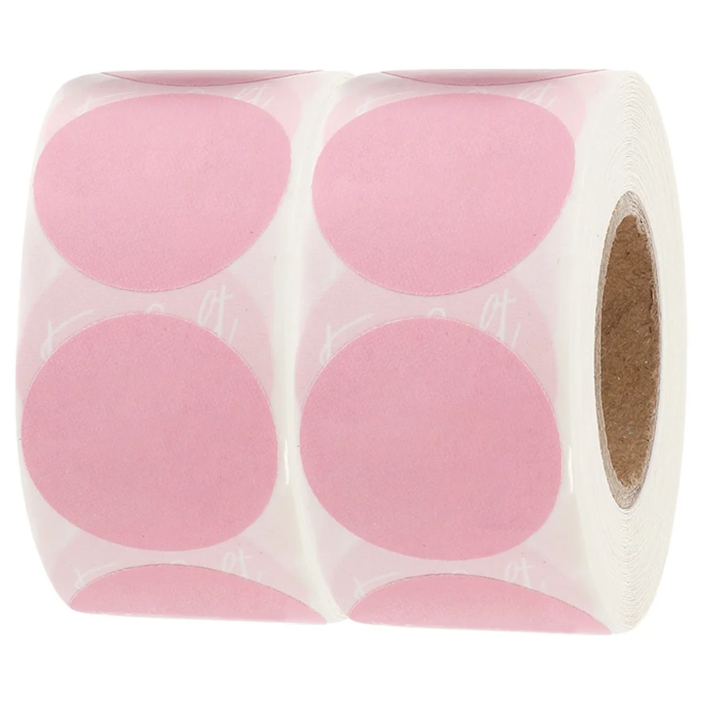

2 Rolls Self-adhesive Label Circle Stickers Small Number Round Labels Dot Color