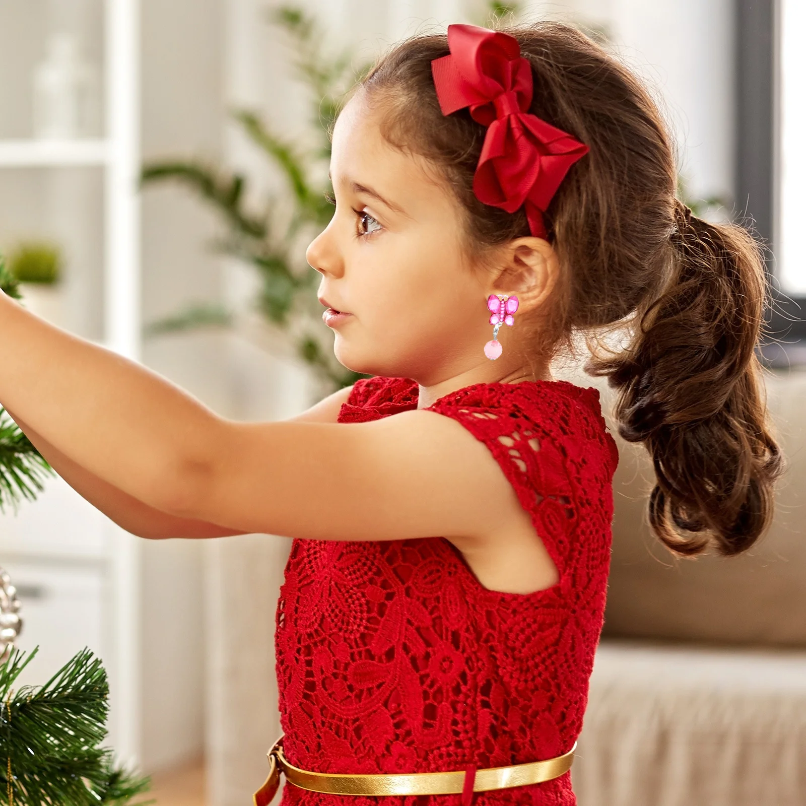 

1 Box Ear Clips Cartoon Earrings For Clip On Jewelry Gift Ear Decor Accessories Play Pretend