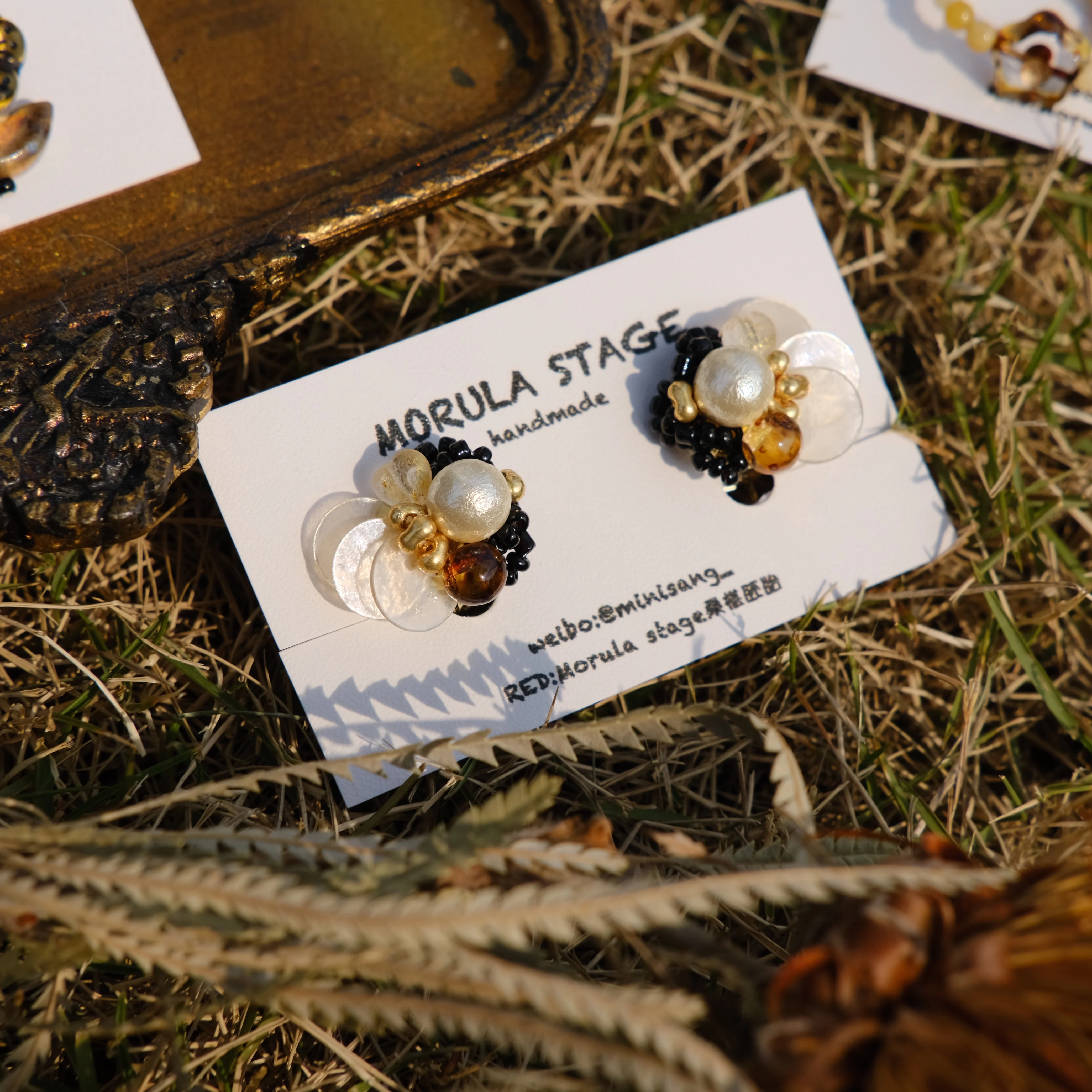 

Luxury Handmade Earrings Woman Designer Jewelry Custom Ar Cuffs Butterfly Fairy Shell Glass Earrings Trend 2025 Vintage Style